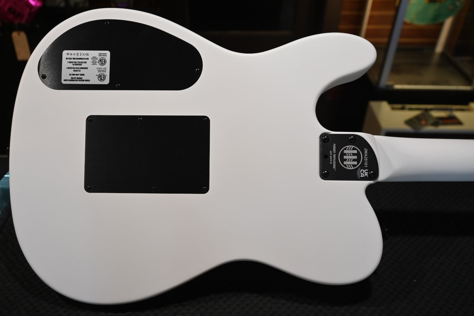 Fender Jack Whit Signature Triplesonic - Arctic White Guitar - Danville Music