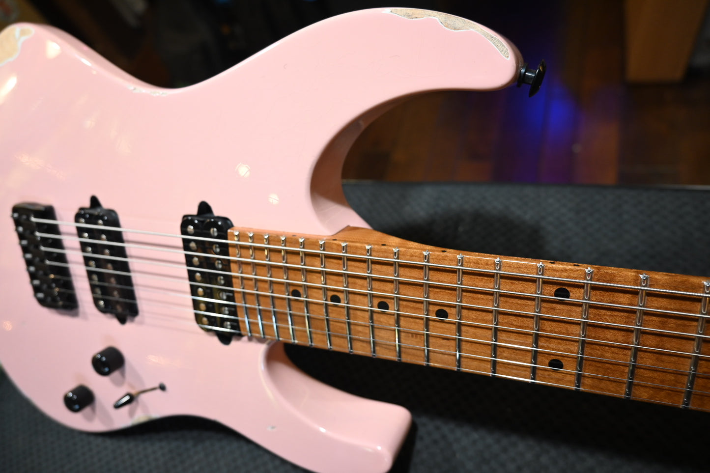 Suhr Custom Modern 7 Antique - Shell Pink Guitar #3351