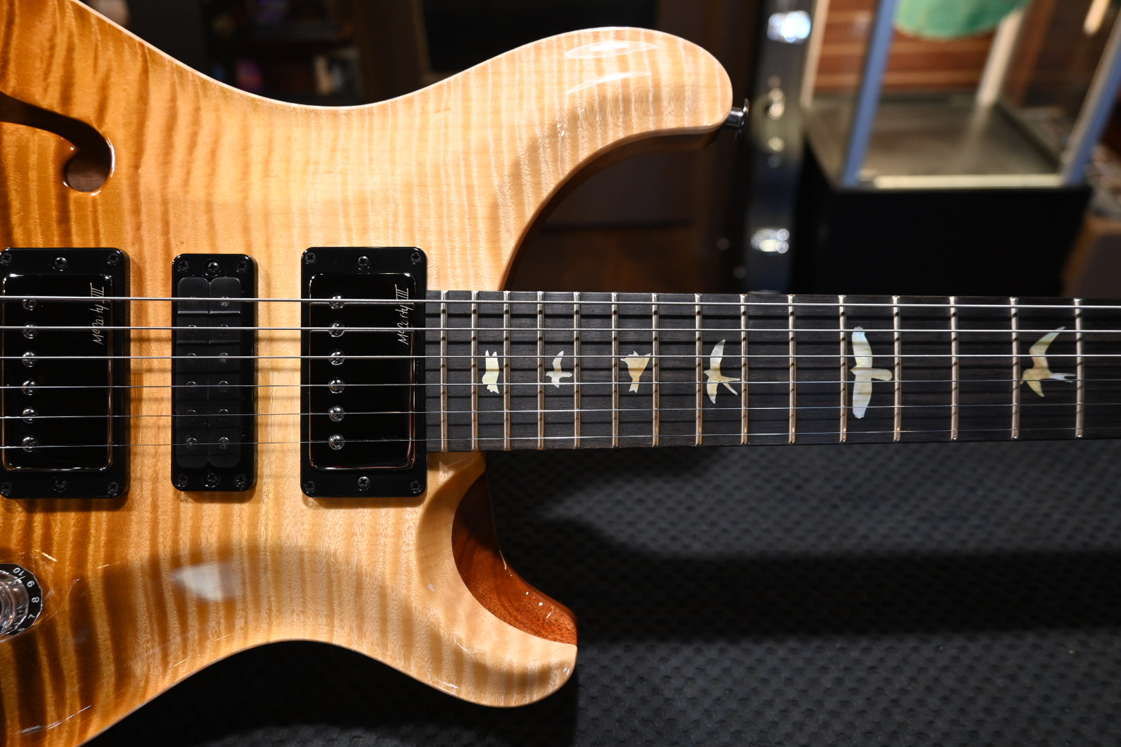 PRS Wood Library Special Semi-Hollo Danville Music 35th Anniversary Artist Top - Sandstorm Fade Guitar #6045 - Danville Music