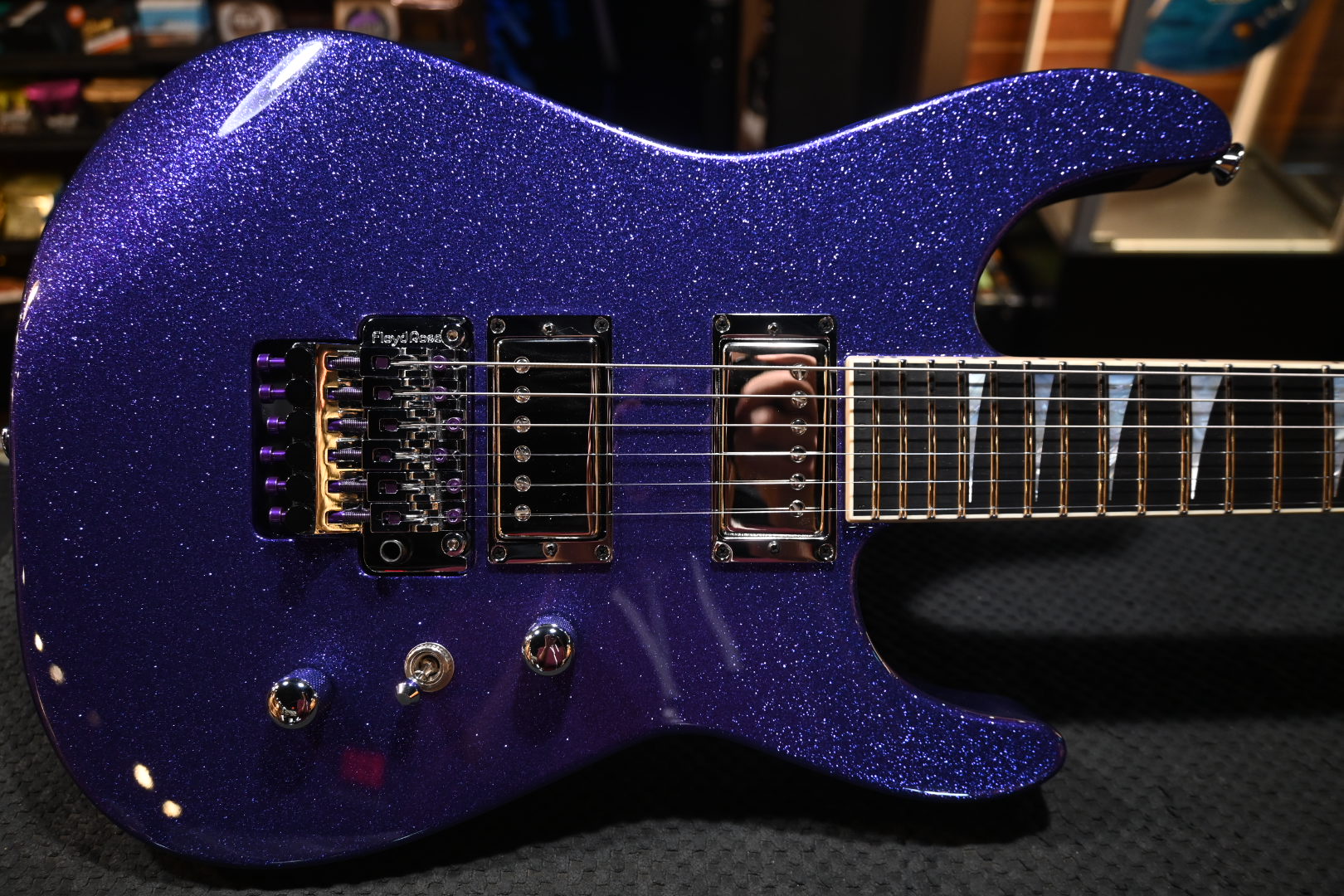 Jackson Custom Shop SL 2H FR 2023 - Purple Sparkle Guitar #0549 - Danville Music