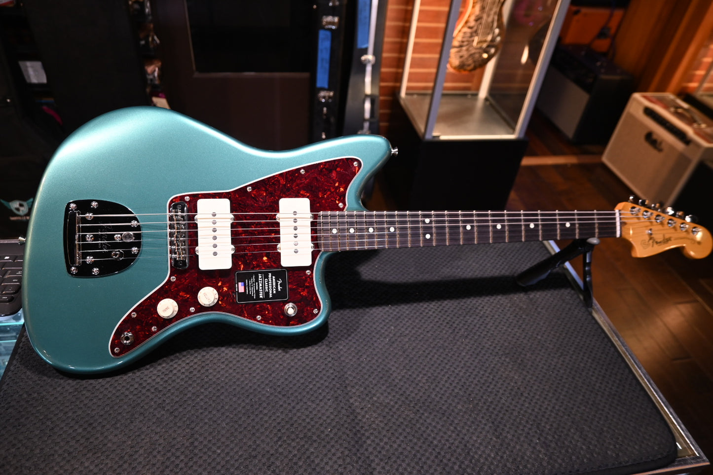 Fender American Professional Classic Jazzmaster - Faded Sherwood Green Metallic Guitar #3792