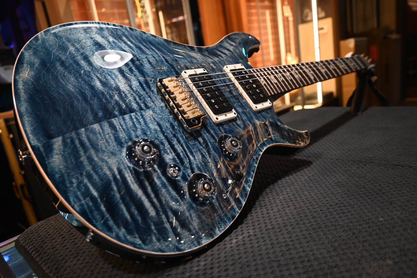 PRS Custom 24 Piezo - Faded Whale Blue Guitar #0533