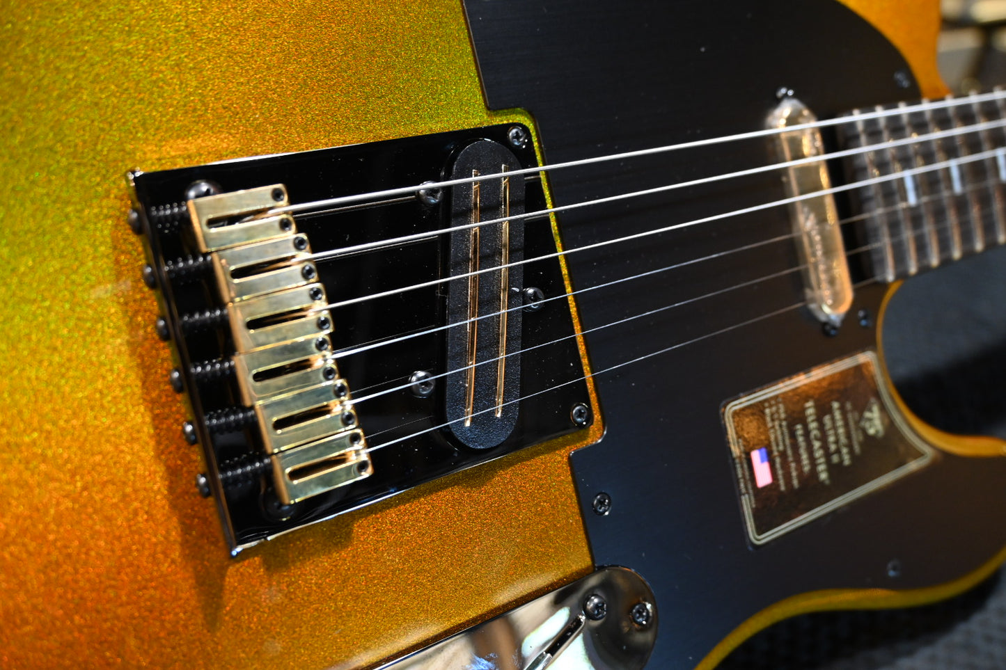 Fender 75th Anniversary American Ultra II Telecaster - Liquid Gold Guitar #6828 - Danville Music