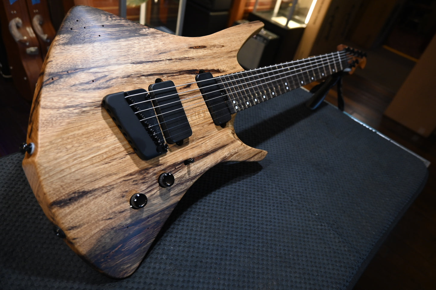 Music Man Kaizen 7 LTD - Black Limba Guitar #2227