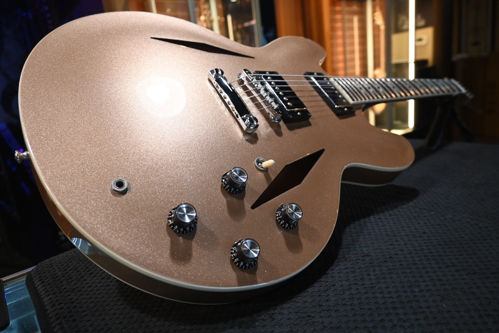 Gibson Dave Grohl DG-335 2014 - Metallic Gold Guitar #118 - Danville Music