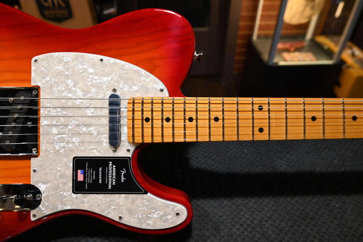 Fender American Professional Telecaster - Aged Cherry Burst Guitar #8492