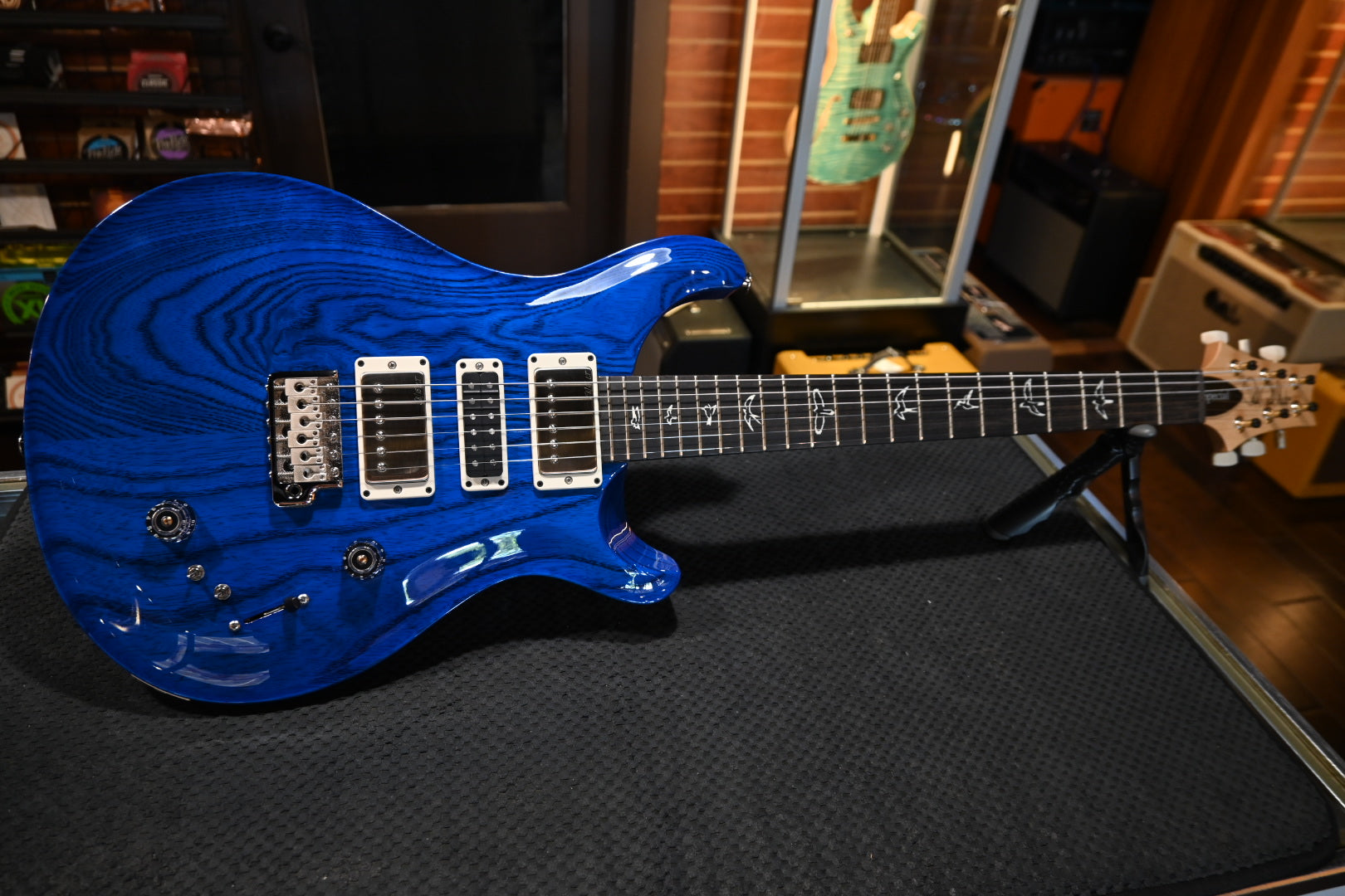 PRS Wood Library Swamp Ash Special - Blue Matteo Guitar #1585 - Danville Music
