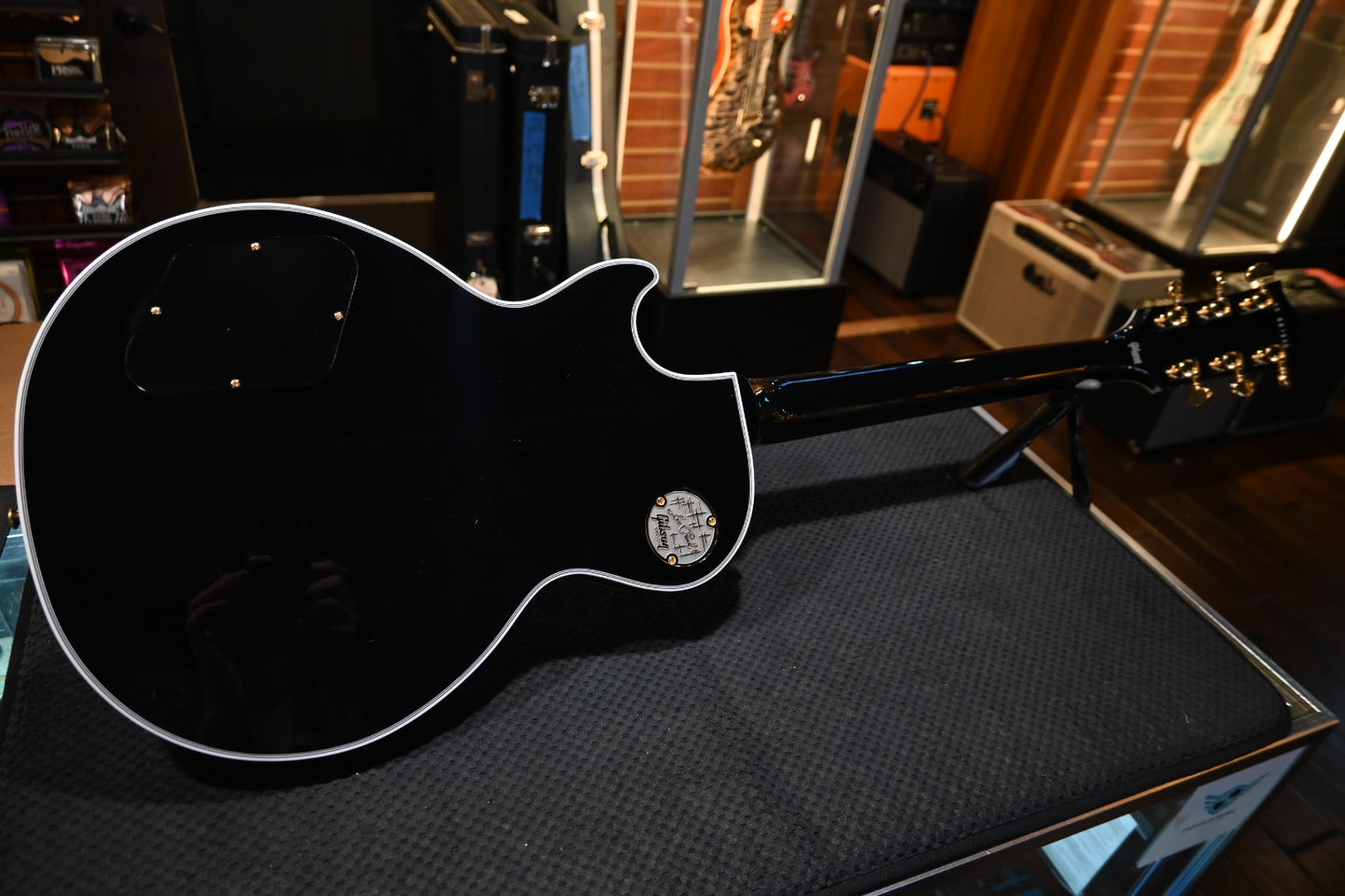 Gibson Custom Shop Les Paul Custom Long Scale - Ebony Guitar #1590