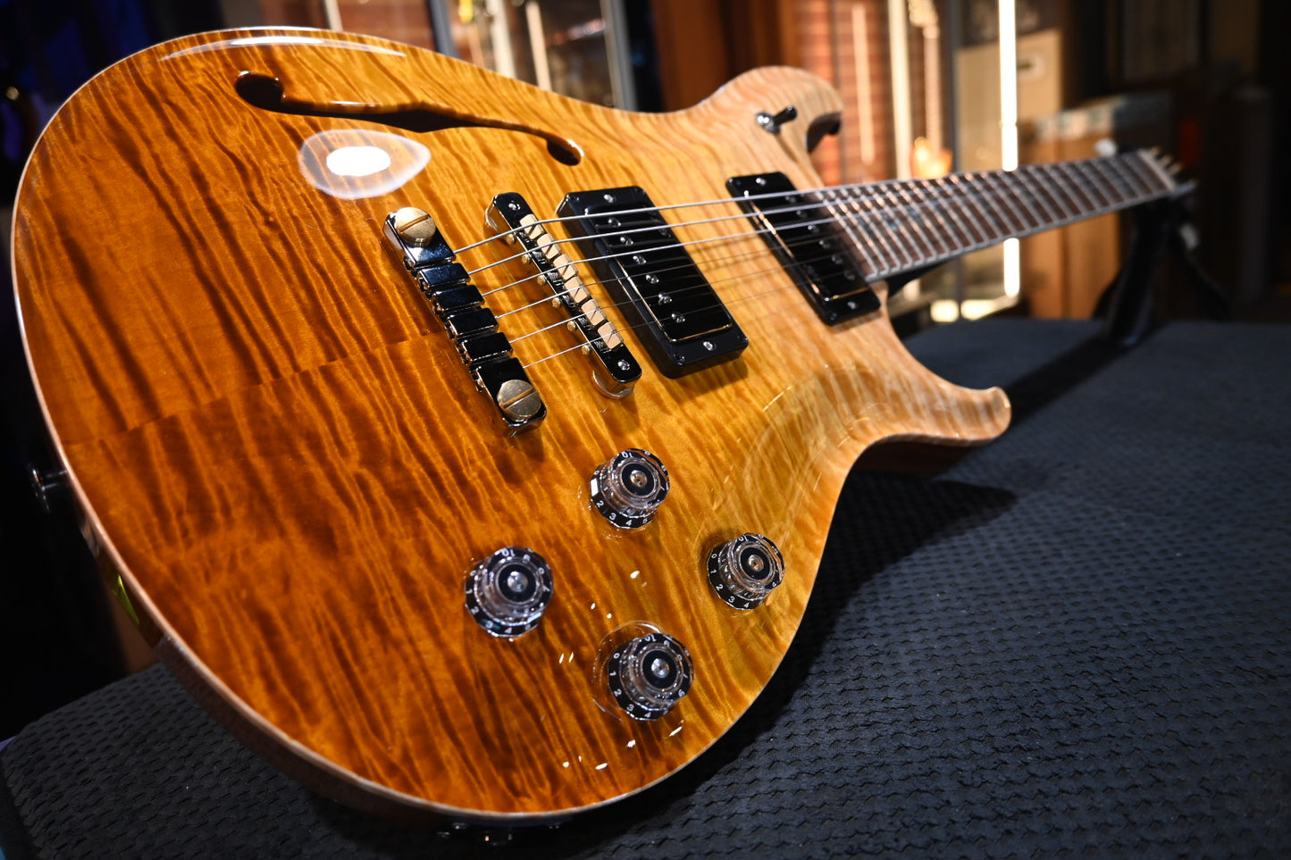 PRS Wood Library McCarty 594 Semi-Hollow Danville Music 35th Anniversary  - Gold Storm Fade Guitar #2878