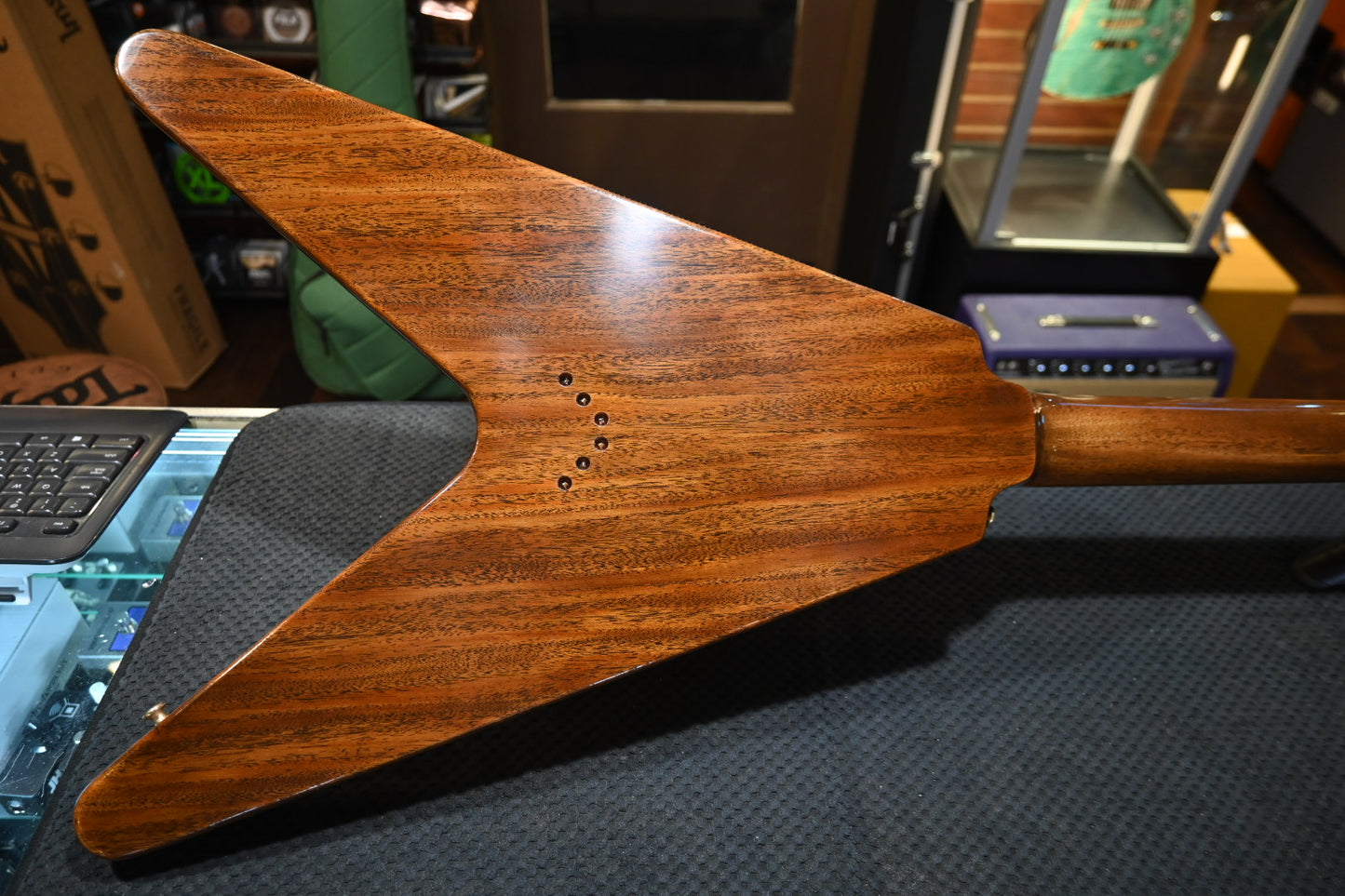 Gibson Custom Shop 1958 Mahogany Flying V Reissue VOS - Antique Natural Guitar #1265 - Danville Music