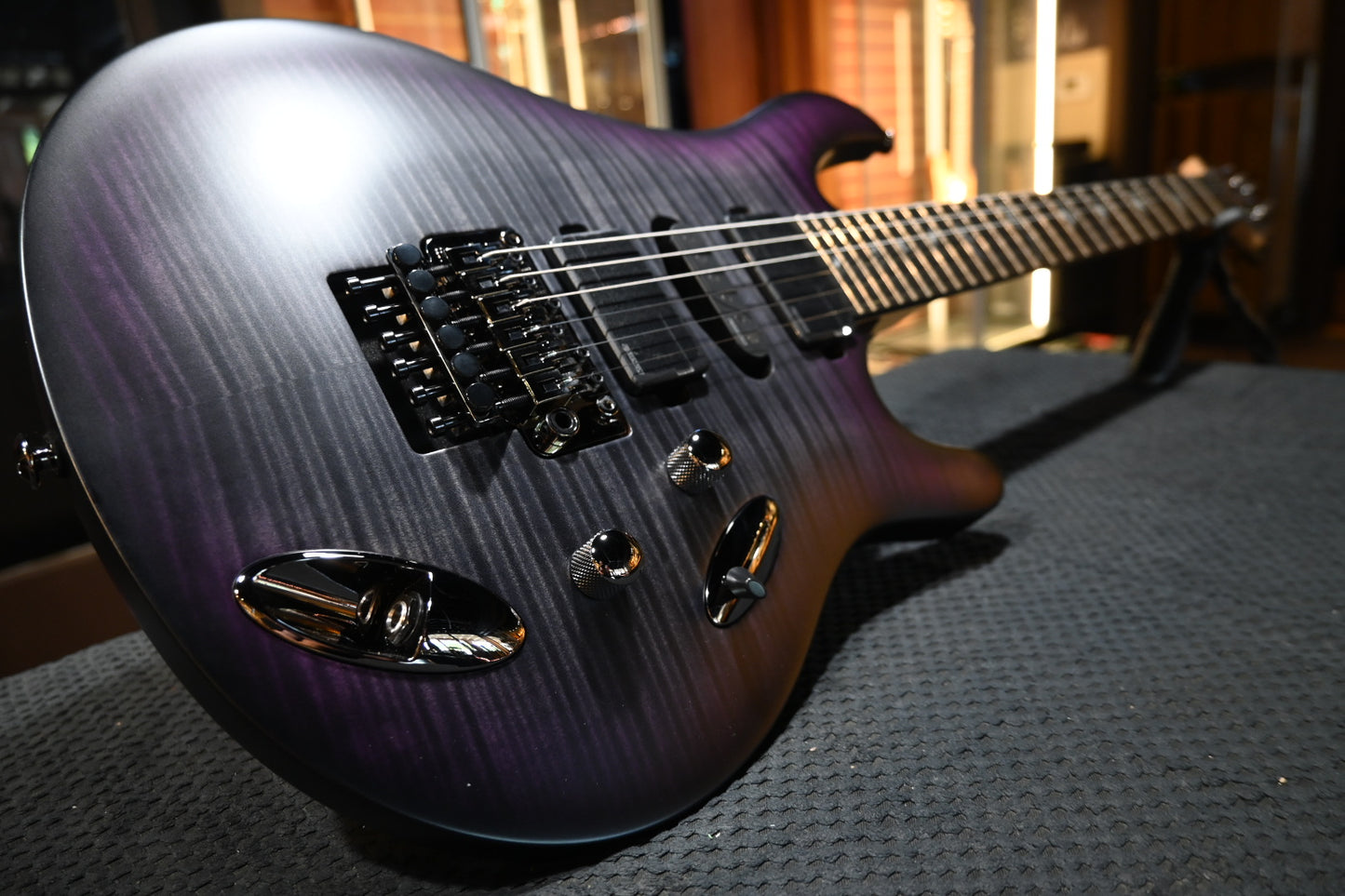 PRS SE Chleo Herman Li Signature - Charcoal Purple Burst Guitar #5734 - Danville Music