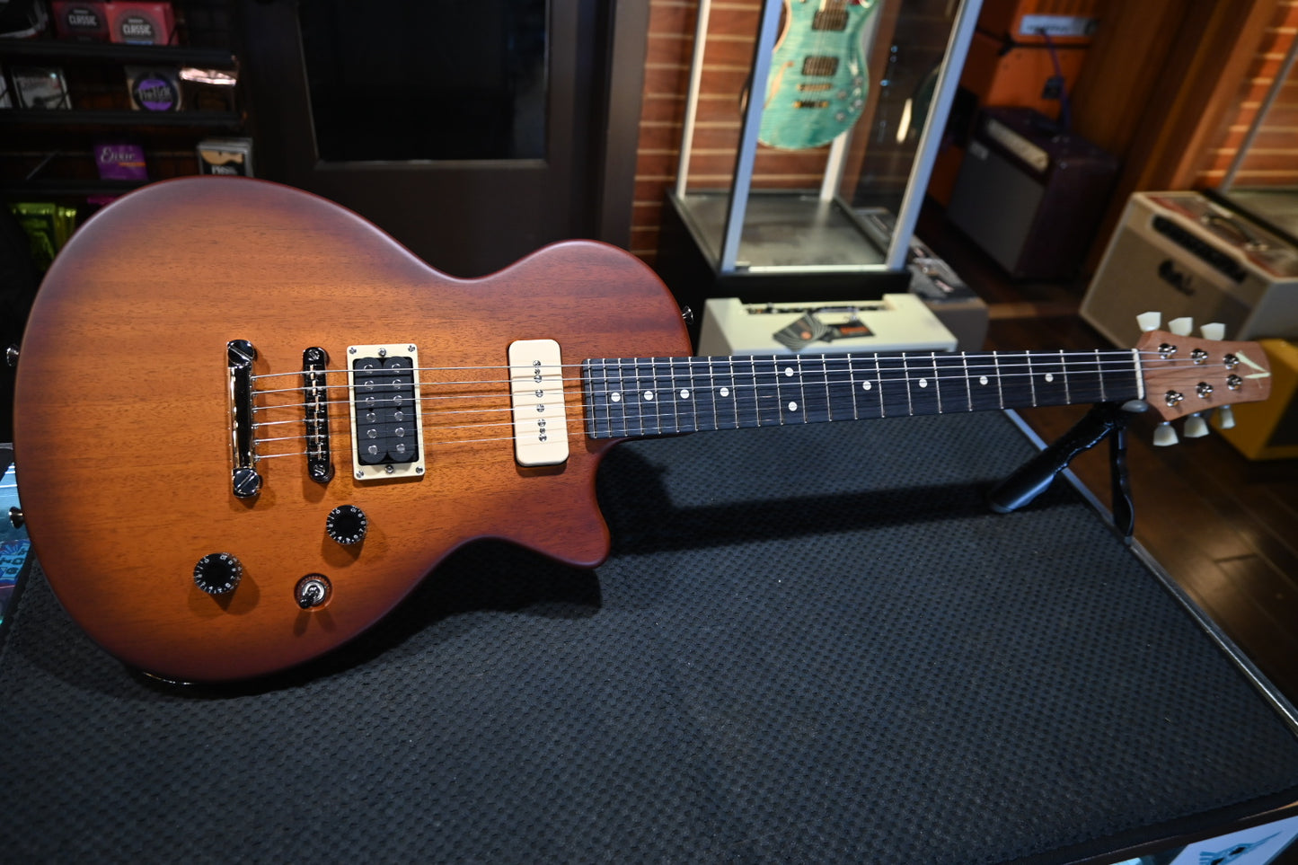 Tom Anderson Bobcat Special - Satin Dark Honey Burst Guitar #225P - Danville Music