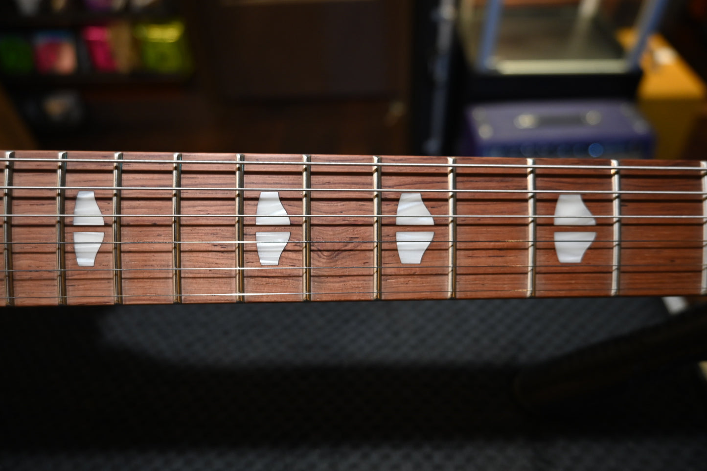 Powers Electric A-Type Select Quilt Maple PF42 CamTail - Ube Burst Guitar #B294 - Danville Music