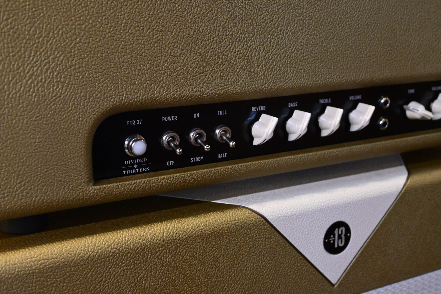 Divided by 13 FTR 37 w/ Matching 2x12 Cabinet - Gold and Ivory Amp