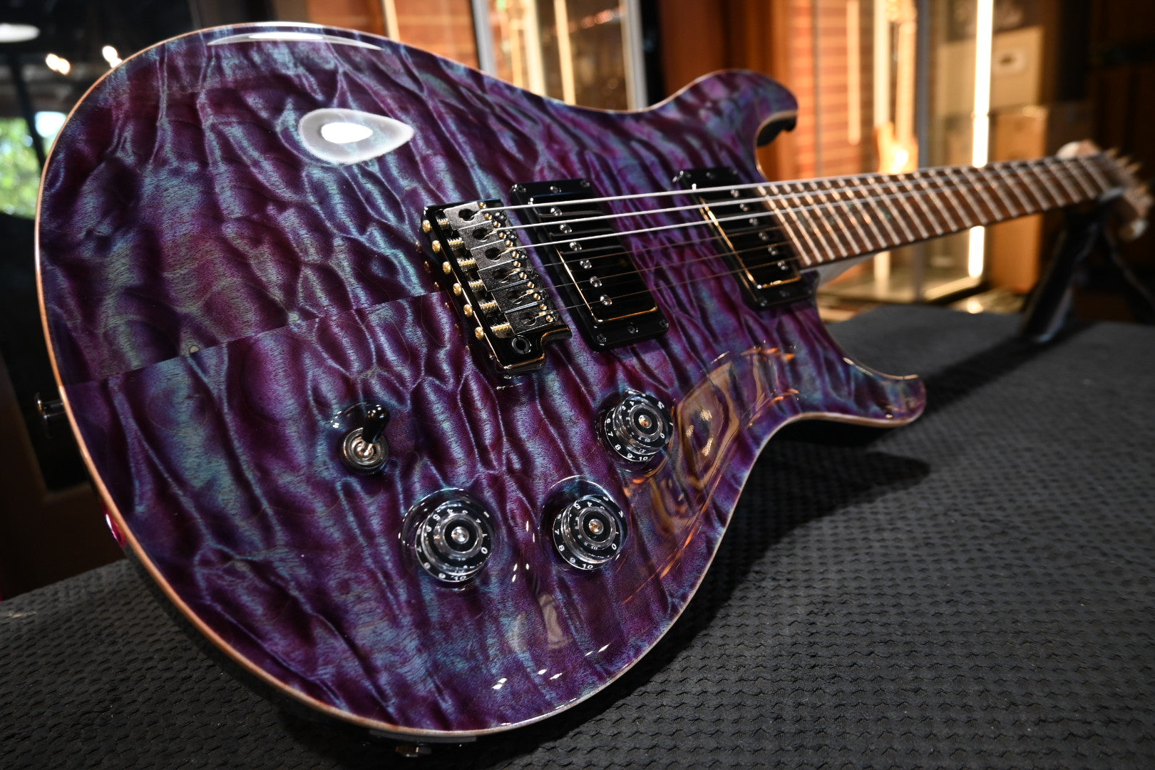 PRS Wood Library DGT 10-Top Quilt - Violet/Color Shift Sparkle Guitar #2066 - Danville Music