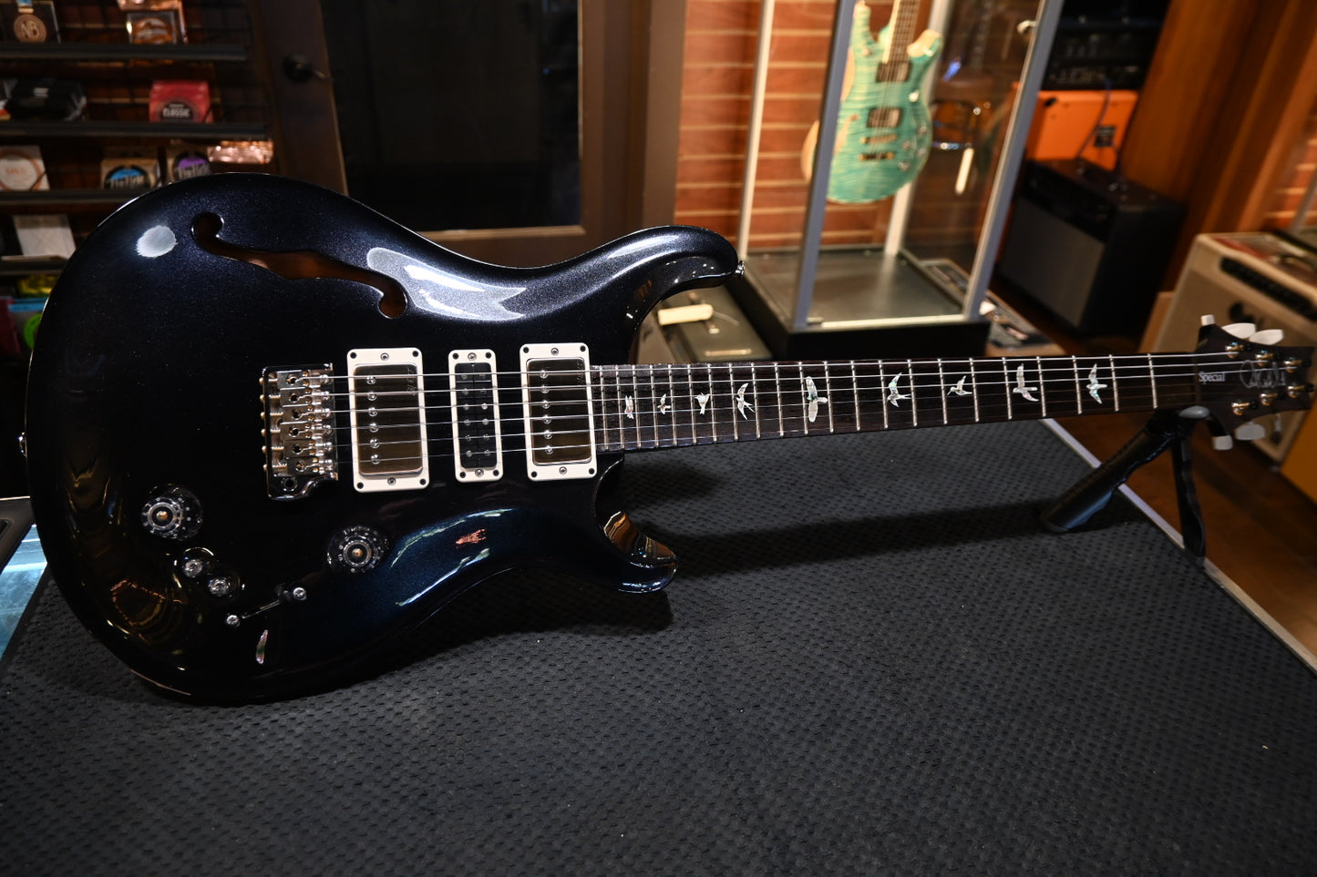 PRS Special Semi-Hollow 2024 - Metallic Black Guitar #7641 - Danville Music