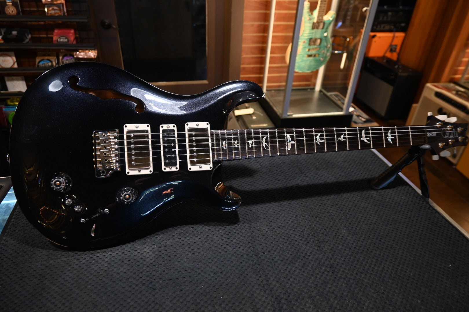 PRS Special Semi-Hollow 2024 - Metallic Black Guitar #7641 - Danville Music