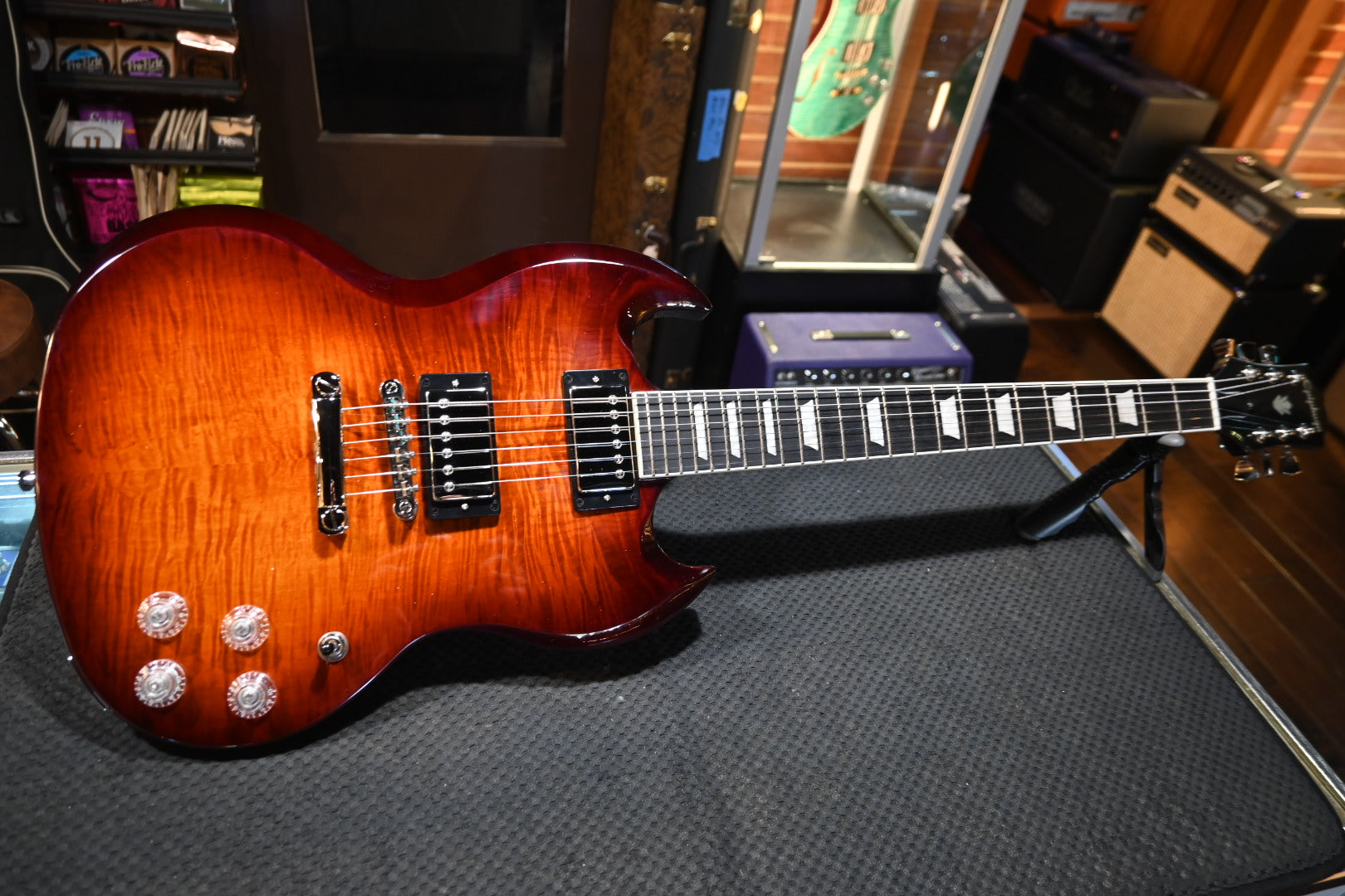 Epiphone SG Modern Figured - Mojave Burst Guitar #2896 - Danville Music