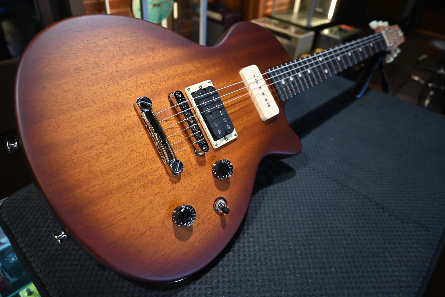 Tom Anderson Bobcat Special - Satin Dark Honey Burst Guitar #225P - Danville Music