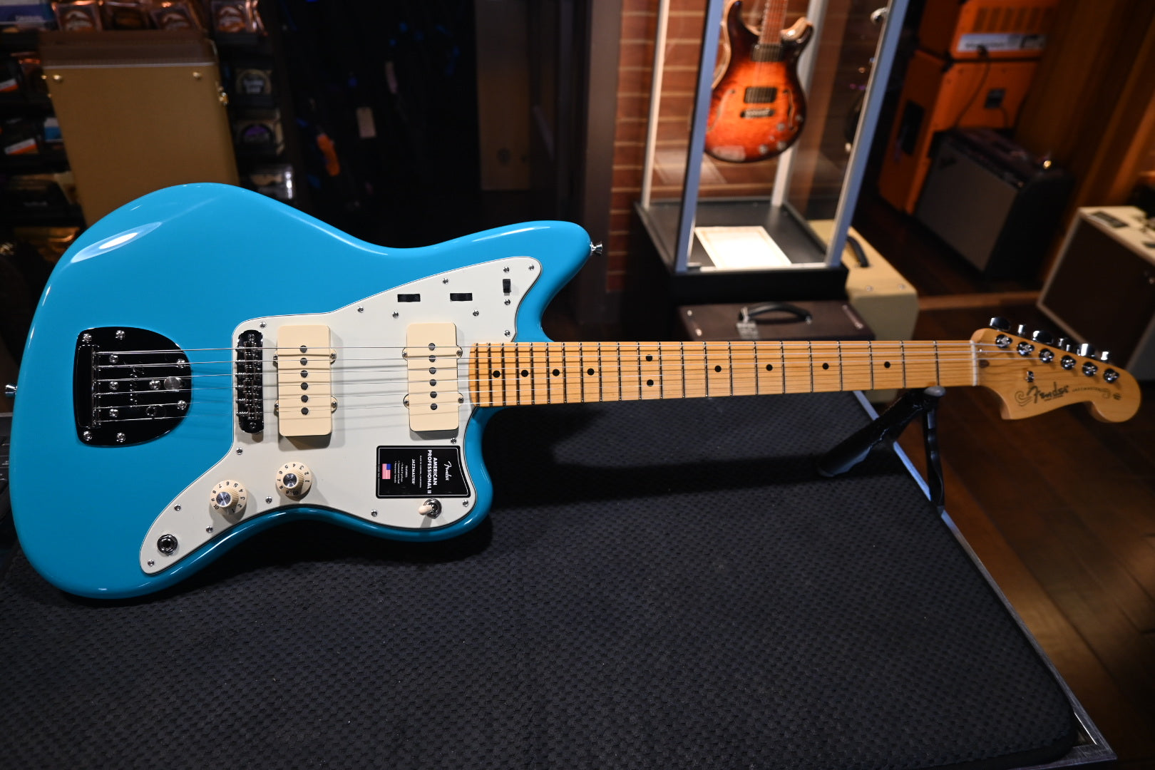 Fender American American Professional II Jazzmaster - Miami Blue Guitar  #3204