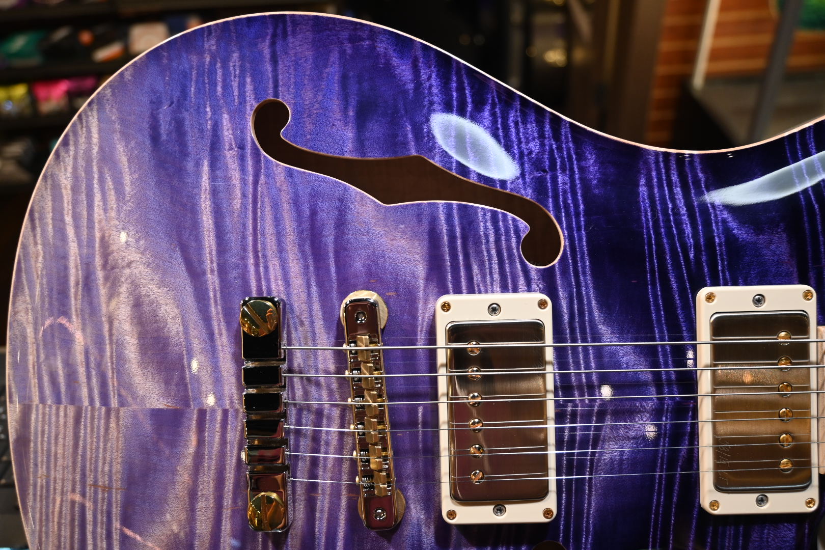 PRS Private Stock McCarty 594 Hollowbody II - Purple Dragon’s Breath Guitar #10773 - Danville Music