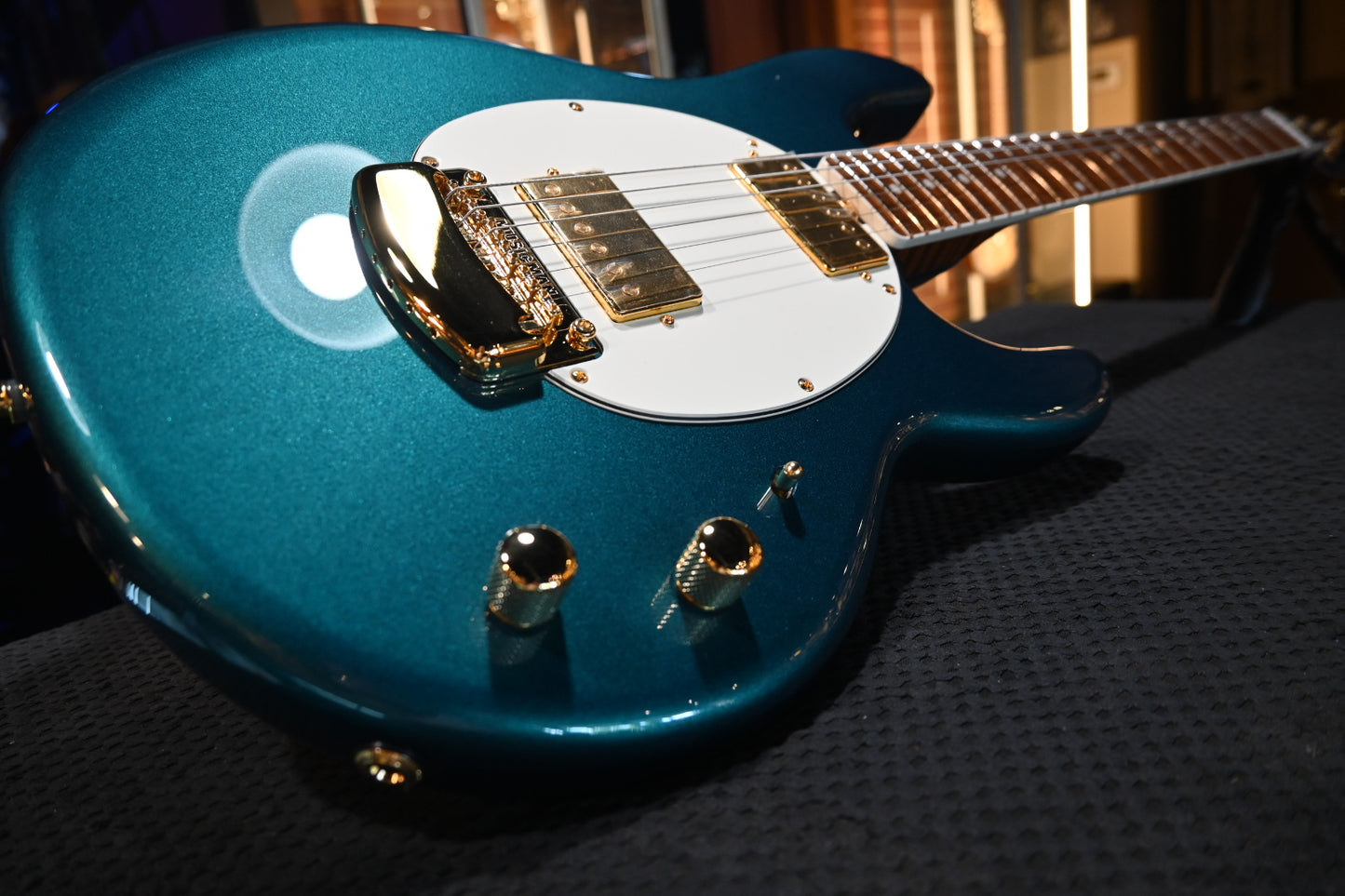 Music Man Stingray Deluxe II Cory Wong - Pine Green Guitar #2288