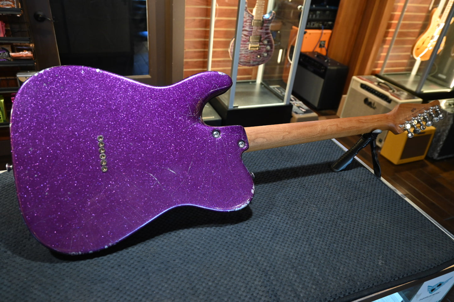 Tom Anderson T Classic In-Distress 2025 - Big Sparkle Purple Guitar #125A
