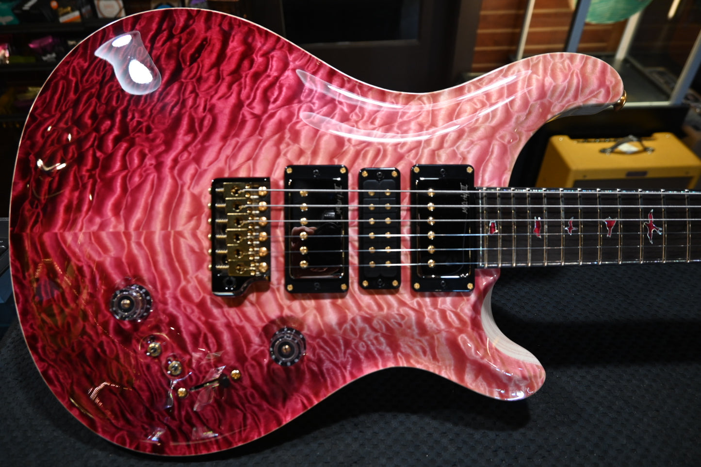 PRS Private Stock Custom 24 - Raspberry Reverse Dragon’s Breath Guitar #12249 - Danville Music
