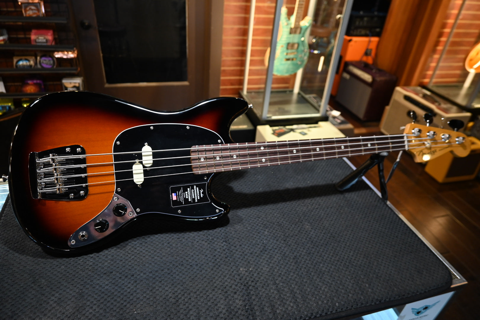 Fender American Professional Classic Mustang Bass - 3-Color Sunburst Bass #2468 - Danville Music