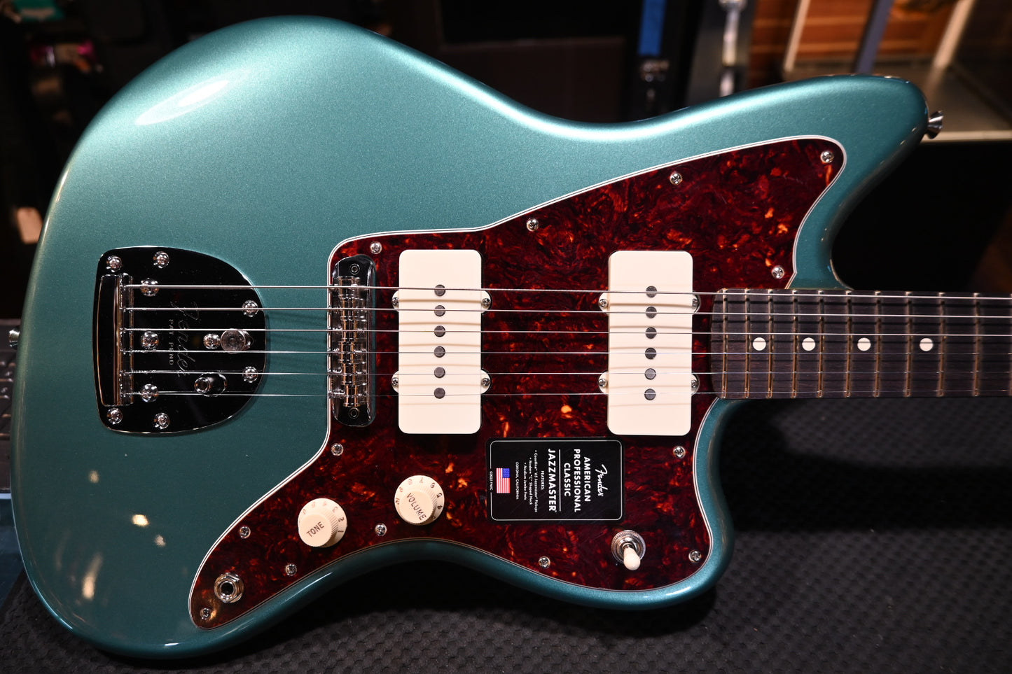Fender American Professional Classic Jazzmaster - Faded Sherwood Green Metallic Guitar #3792