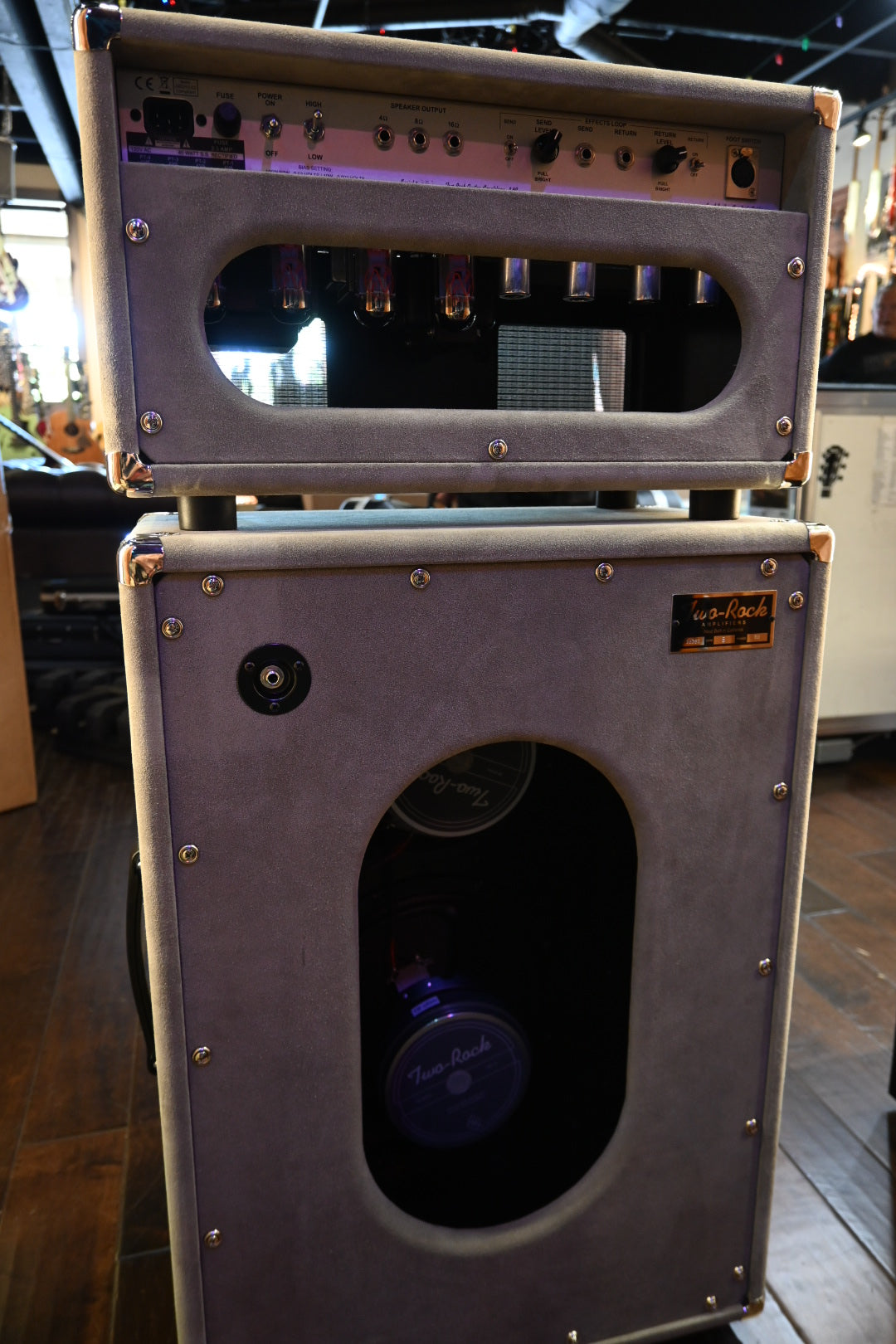 Two Rock TS w/Matching 2x12 Cabinet - Dark Grey Suede Amplifier #351
