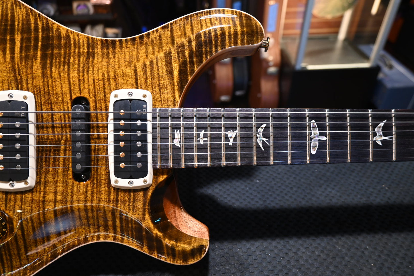 PRS Modern Eagle V 10-Top - Yellow Tiger Guitar #8117 - Danville Music