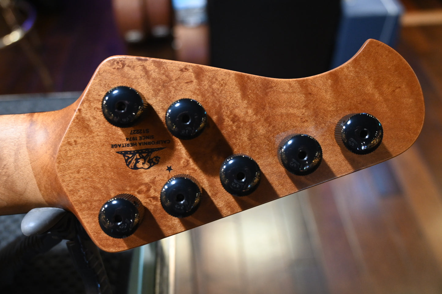 Music Man Kaizen 7 LTD - Black Limba Guitar #2227