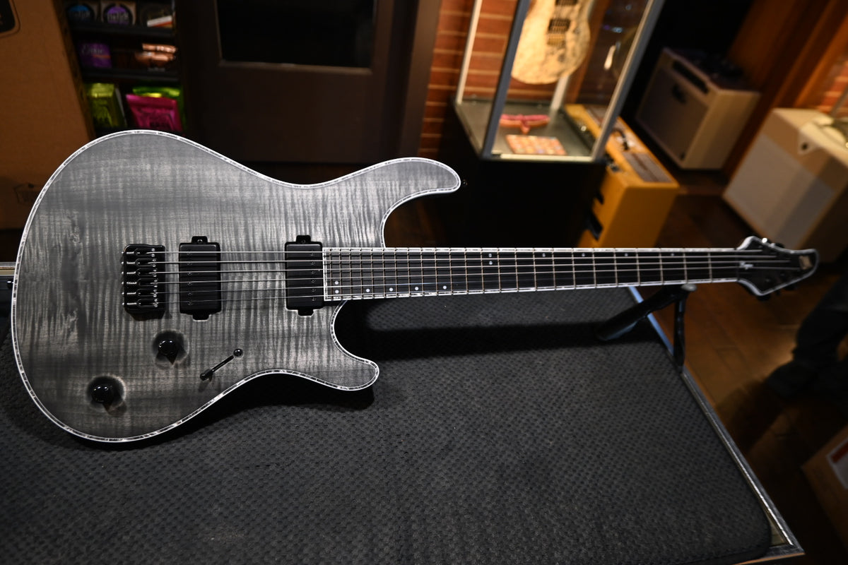 Mayones Regius 6 B28 Baritone - Antique Black Matt Guitar #8323