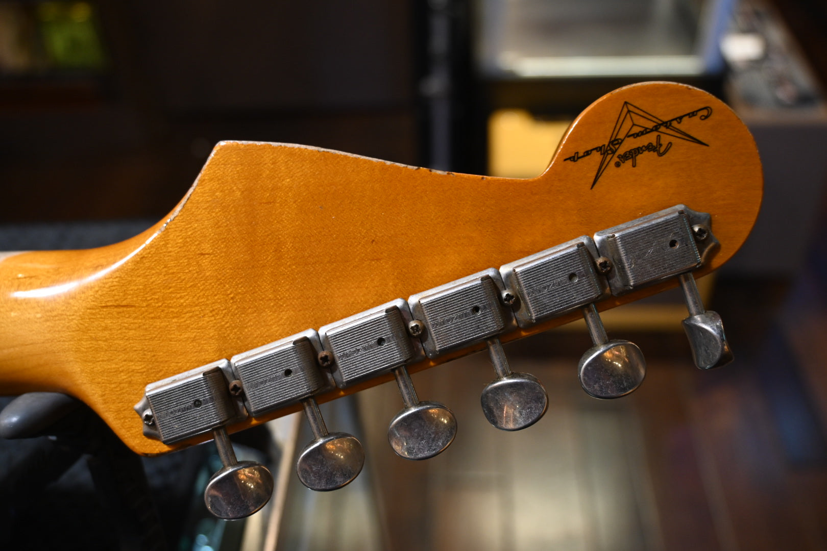 Fender Custom Shop 1959 Stratocaster Heavy Relic 2019 - Aged Olympic White Guitar #3200 - Danville Music