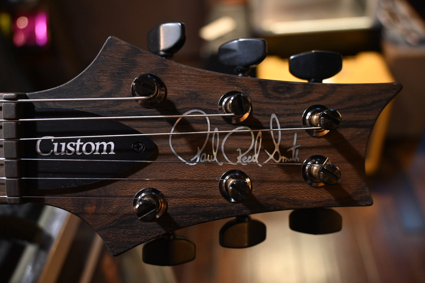 PRS Wood Library Custom 24-08 10-Top DMO Limited - Faded Blue Jean Brown Edge Burst Guitar #3696 - Danville Music