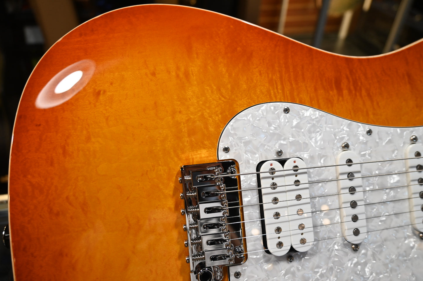 Suhr Standard Plus Roasted Maple - Trans Honey Amber Burst Guitar #0475 - Danville Music