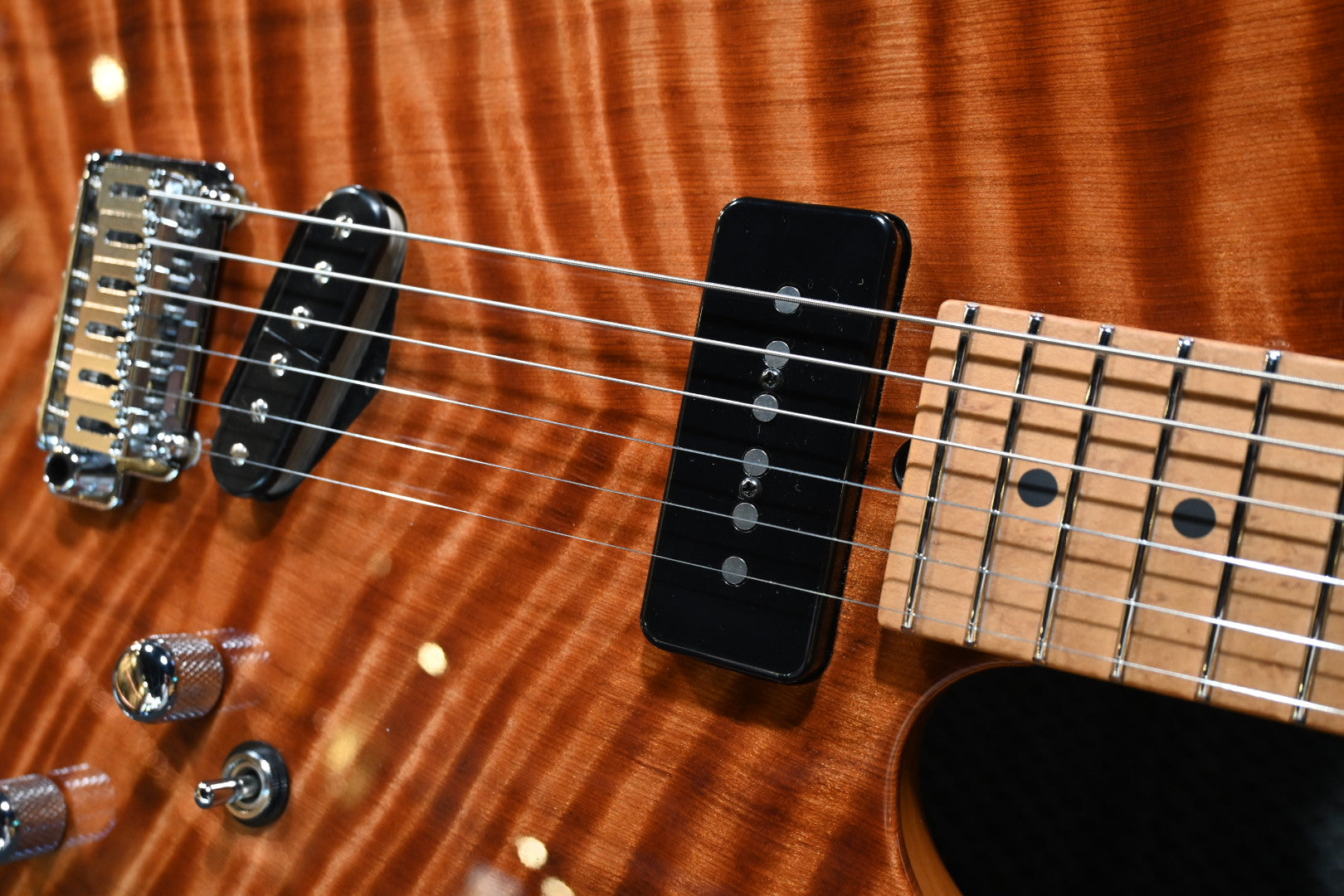 Suhr Custom Classic T 2012 Flamed Redwood - Natural Guitar #7887 - Danville Music
