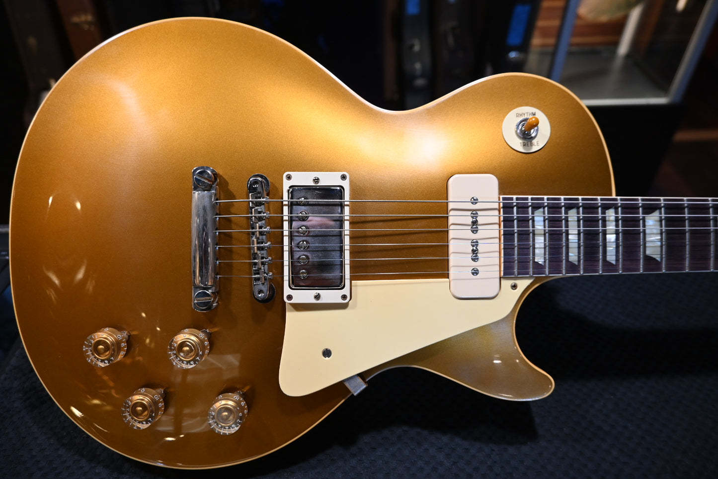 Gibson Custom Shop 1956 Les Paul Standard Reissue Goldtop VOS PSL - Double Gold Guitar #5142 - Danville Music