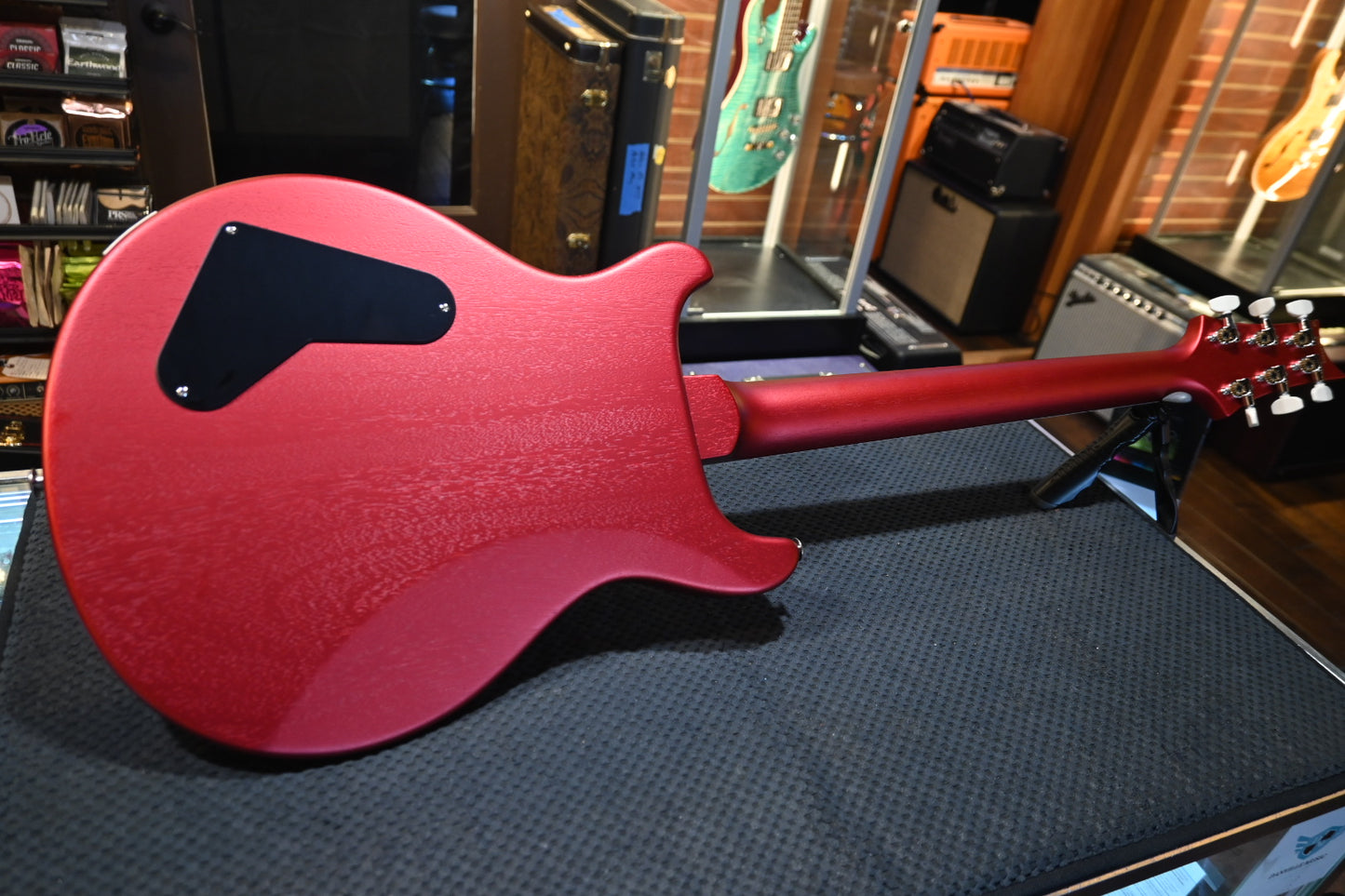 PRS S2 Mira 594 Satin - Candy Apple Red Guitar #4429 - Danville Music