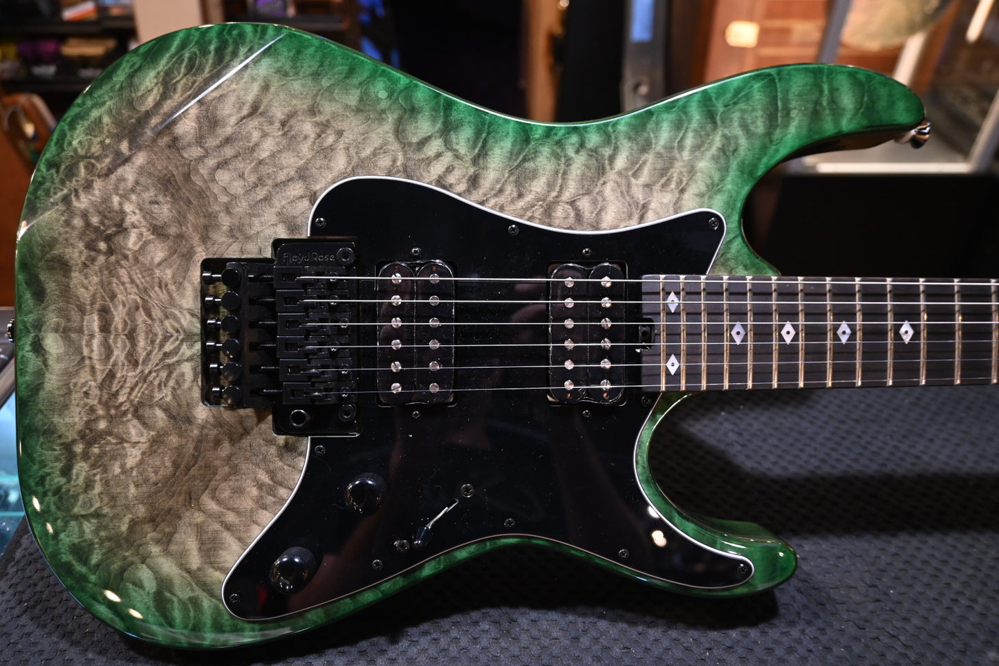 Kramer Volante Quilt HHFR - Ultramarine Burst Guitar - Danville Music