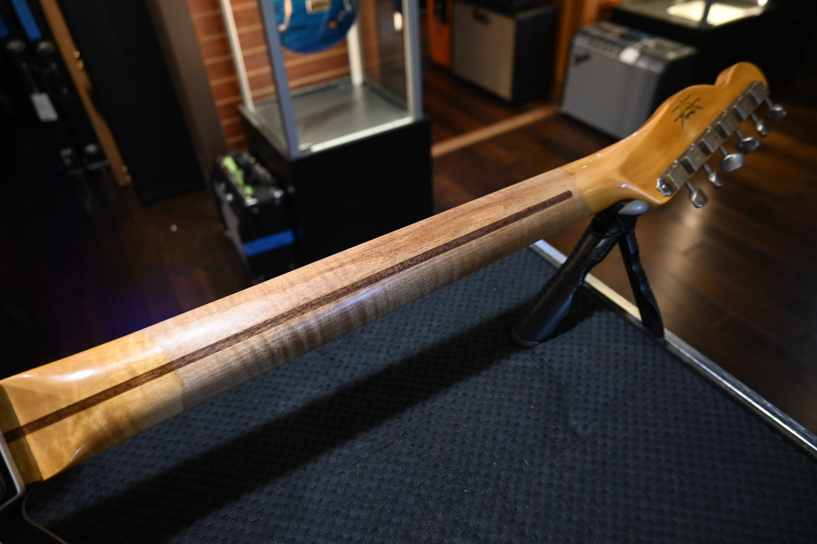 Fender Custom Shop LTD Dual P-90 Telecaster Relic 2023 - Aged Black Paisley Guitar #1877 - Danville Music