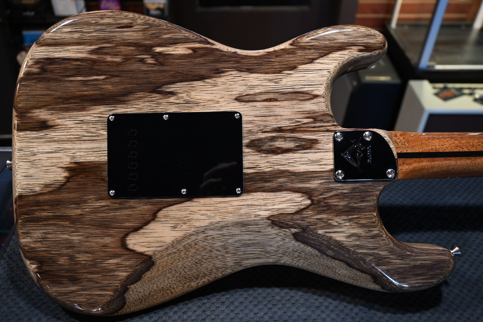Fender Custom Shop Kyle McMillin Masterbuilt Prestige Stratocaster NOS Spalted Maple - Natural Guitar #1379 - Danville Music