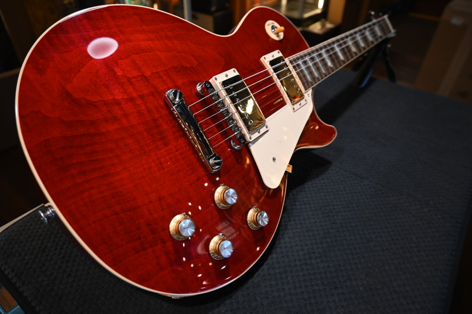 Gibson Les Paul Standard ‘60s Figured Top 2023 - Cardinal Red Guitar #0020 - Danville Music