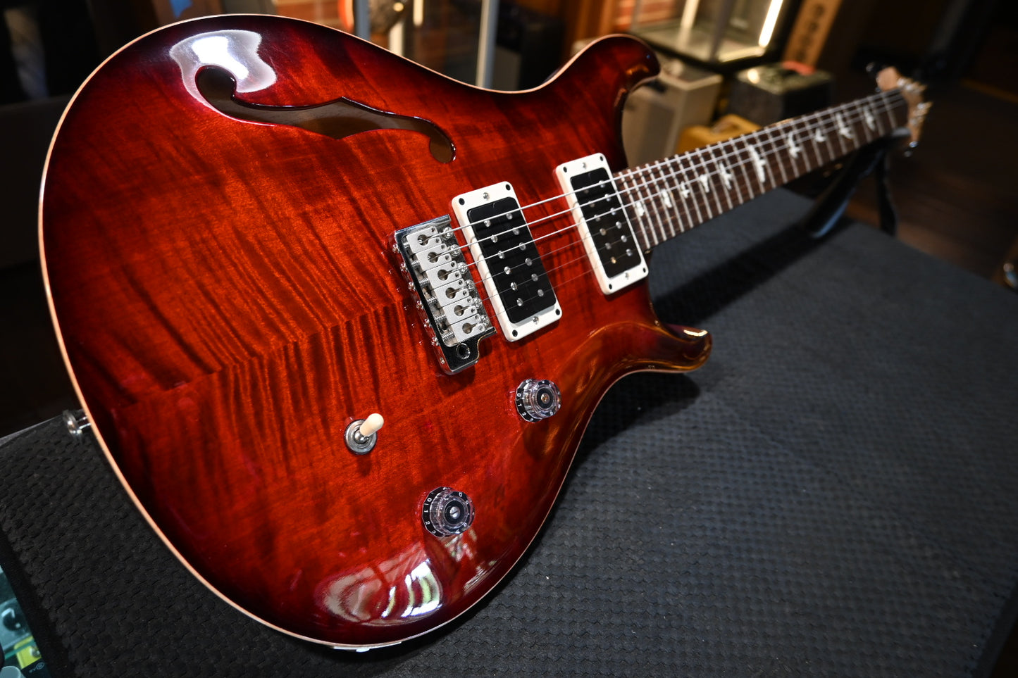 PRS CE 24 Semi-Hollow 2021 - Fire Red Guitar #4767