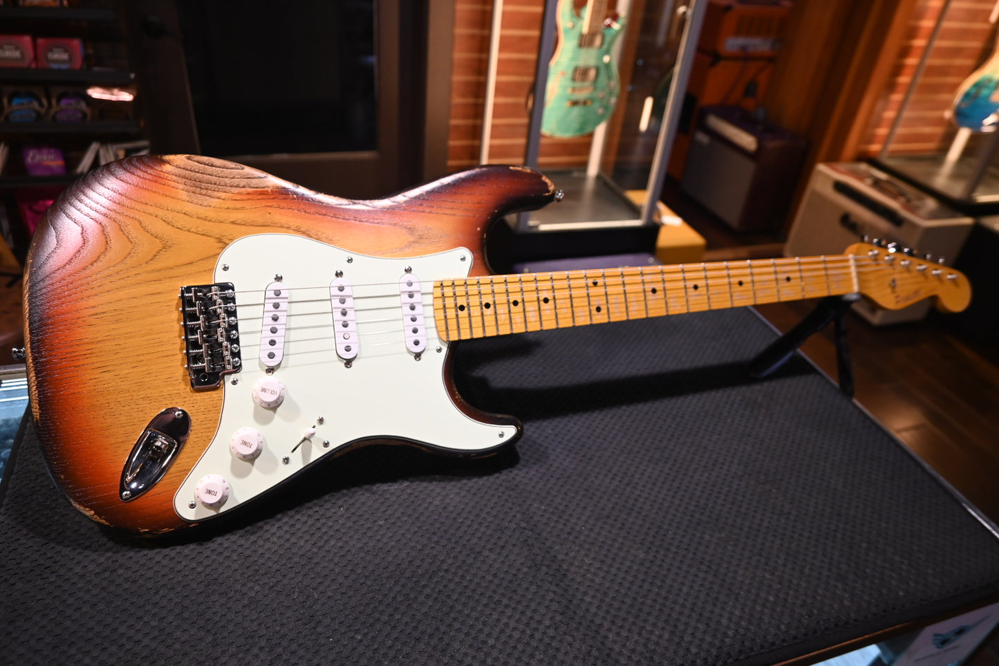 Paoletti Custom Shop Masterbuilt Stratospheric Owned By Joe Satriani - 3-Color Sunburst Guitar #3918 - Danville Music