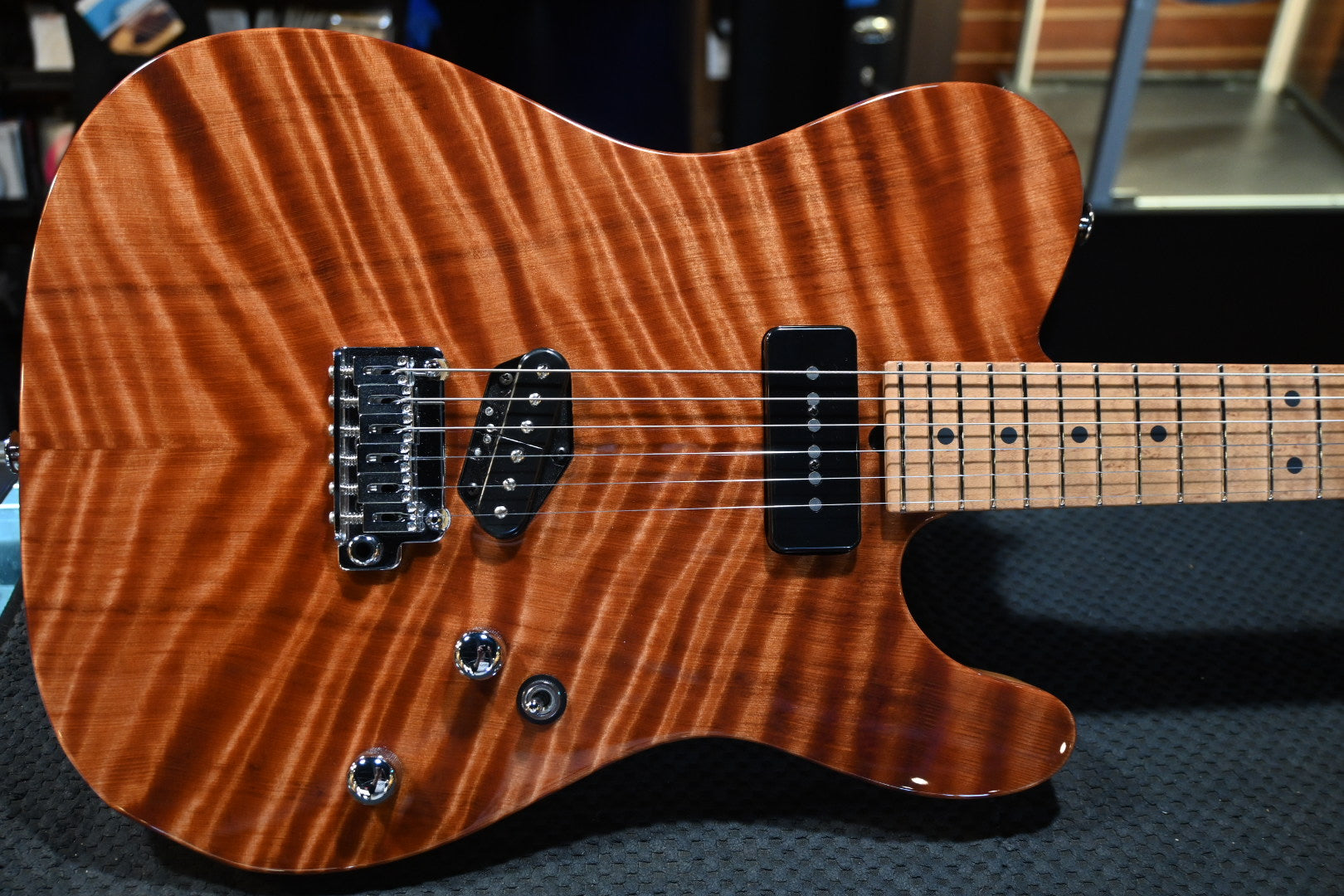 Suhr Custom Classic T 2012 Flamed Redwood - Natural Guitar #7887 - Danville Music