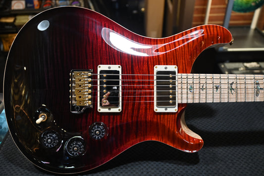 PRS Wood Library DGT 10-Top Figured Maple - Fire Red to Grey Black Fade Guitar #1923 - Danville Music