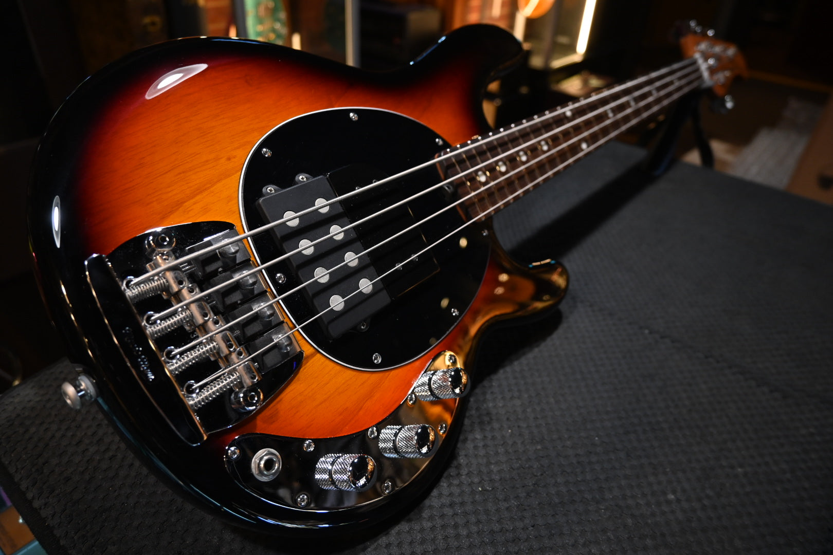 Music Man Stingray Short Scale Tim Commeford - Vintage Sunburst Bass #43 of 50 - Danville Music