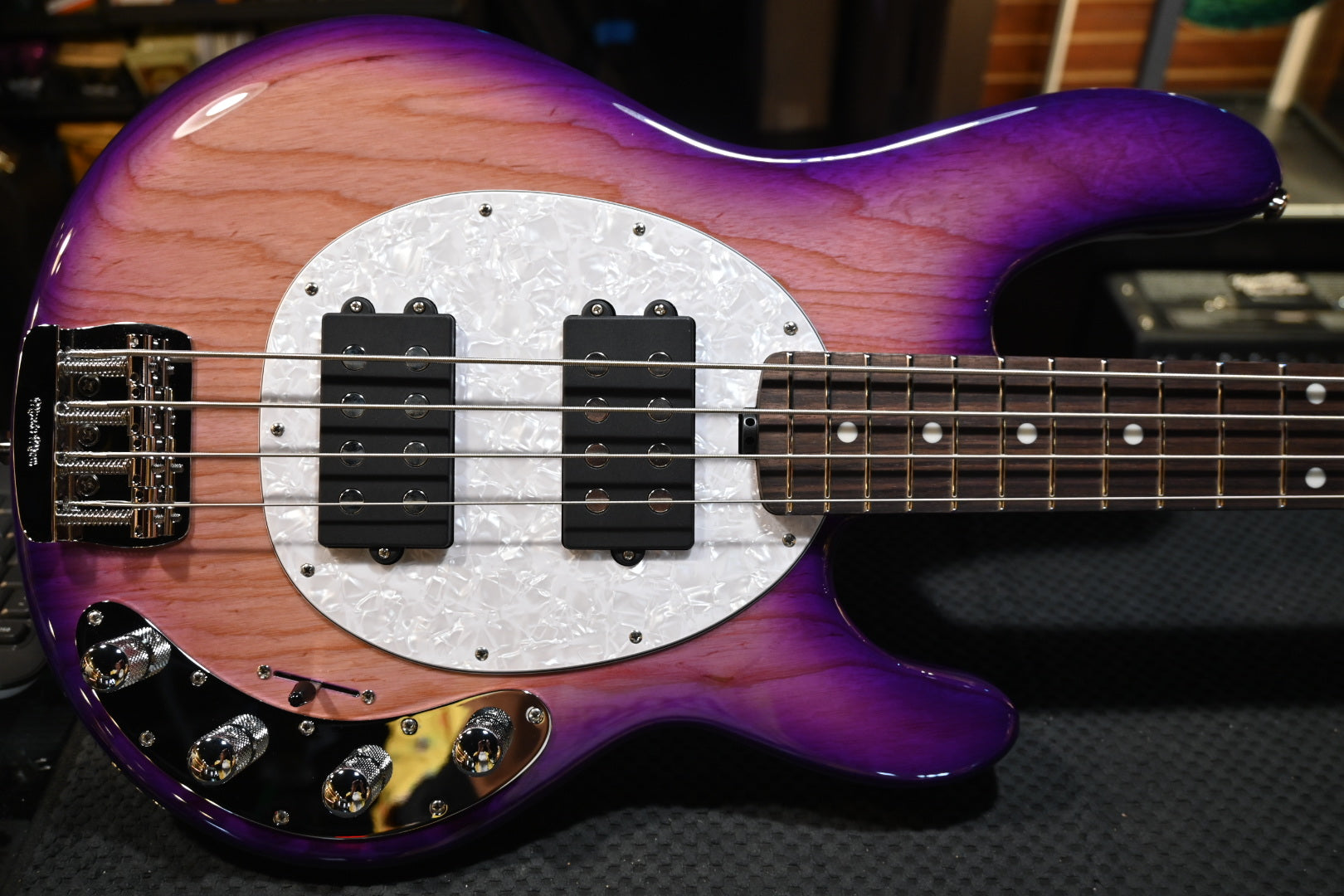 Music Man Stingray Special HH - Purple Sunset Bass #4621 - Danville Music